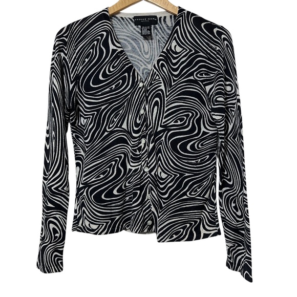 August Silk Petites Silk Cardigan Sweater Size PM Button Front - Picture 1 of 4